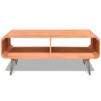 vidaXL Couchtisch 90×55,5×38,5 cm Massivholz Paulownia Braun