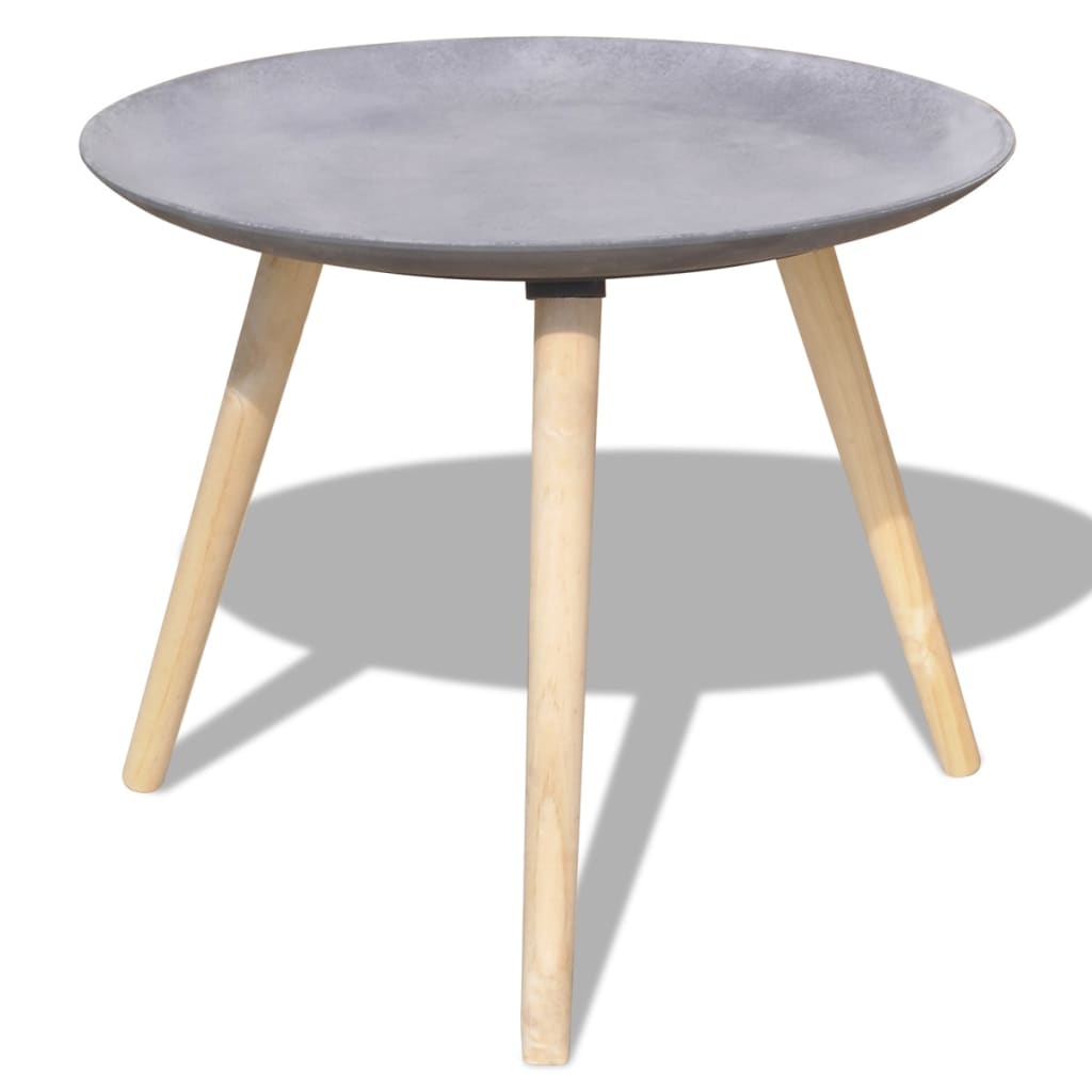 vidaXL 2-tlg. Beistelltisch/Couchtisch-Set 55 cm & 44 cm Betongrau