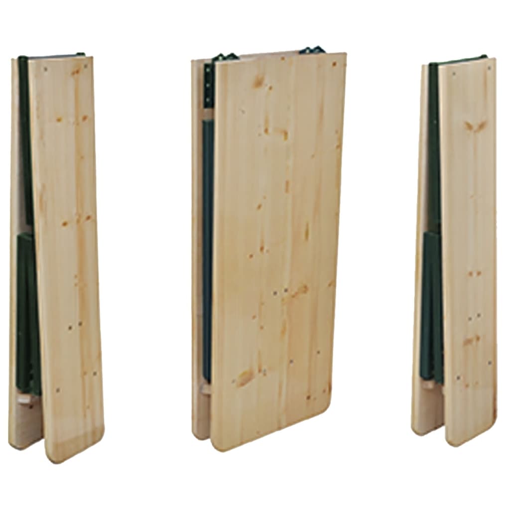 vidaXL Biertisch mit 2 Bänken Klappbar 220 cm Tannenholz