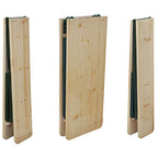 vidaXL Biertisch mit 2 Bänken Klappbar 220 cm Tannenholz