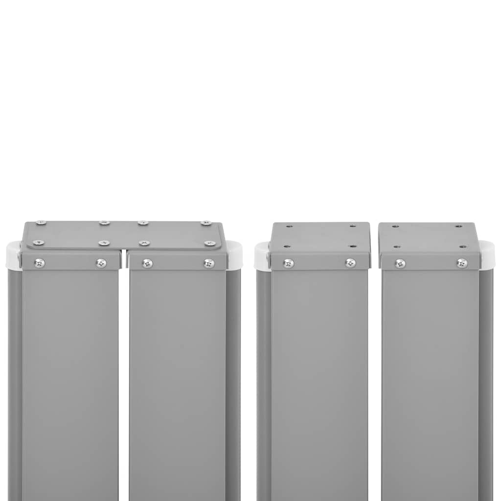 vidaXL Seitenmarkise Ausziehbar Schwarz 160×600 cm
