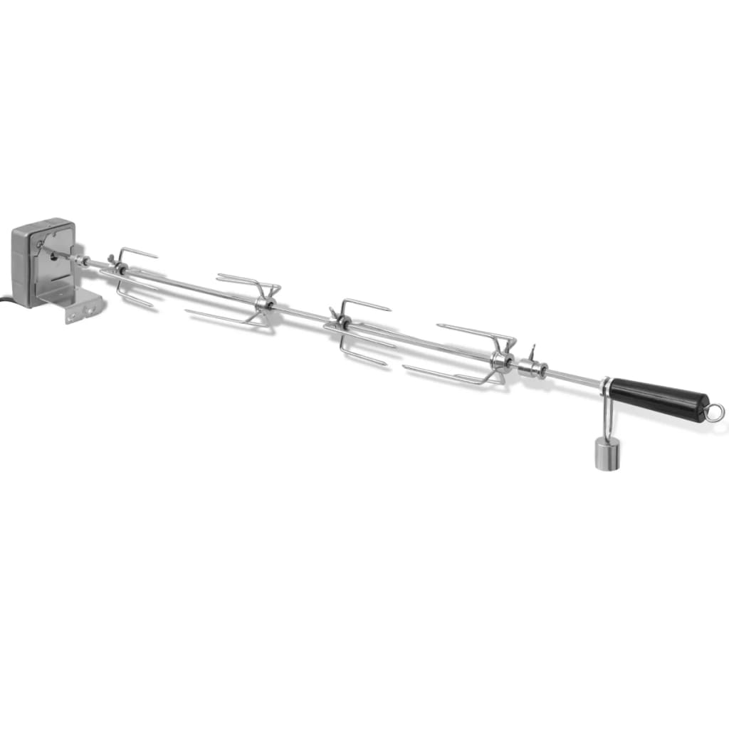 vidaXL Grillspieß mit Motor Stahl 1000 mm
