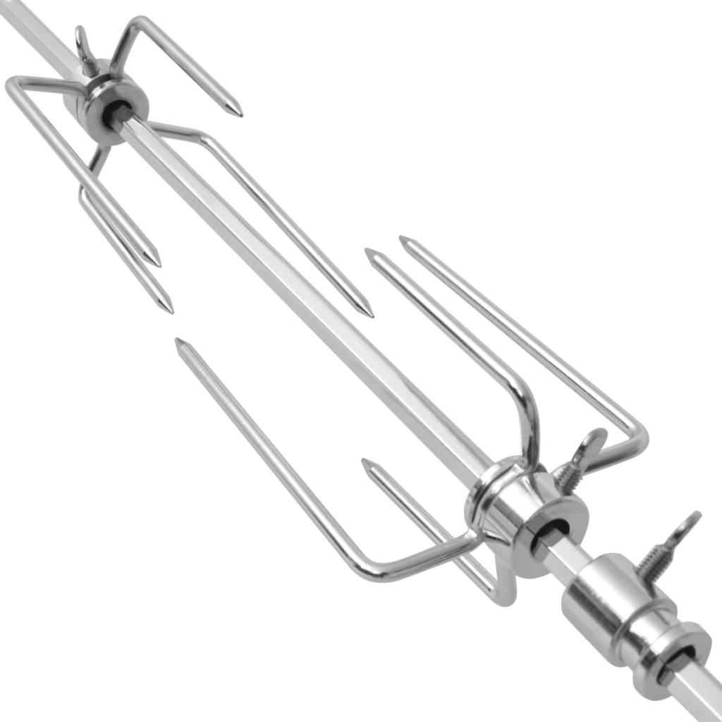 vidaXL Grillspieß mit Motor Stahl 1000 mm