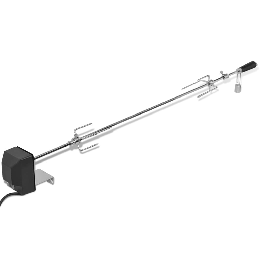 vidaXL Rotisserie Grill mit Elektromotor Stahl 1200 mm