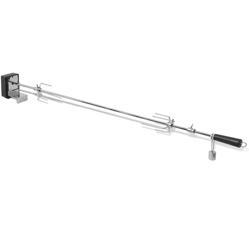 vidaXL Rotisserie Grill mit Elektromotor Stahl 1200 mm