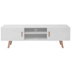 vidaXL TV-Schrank MDF 150x35x48,5 cm Hochglanz-Weiß