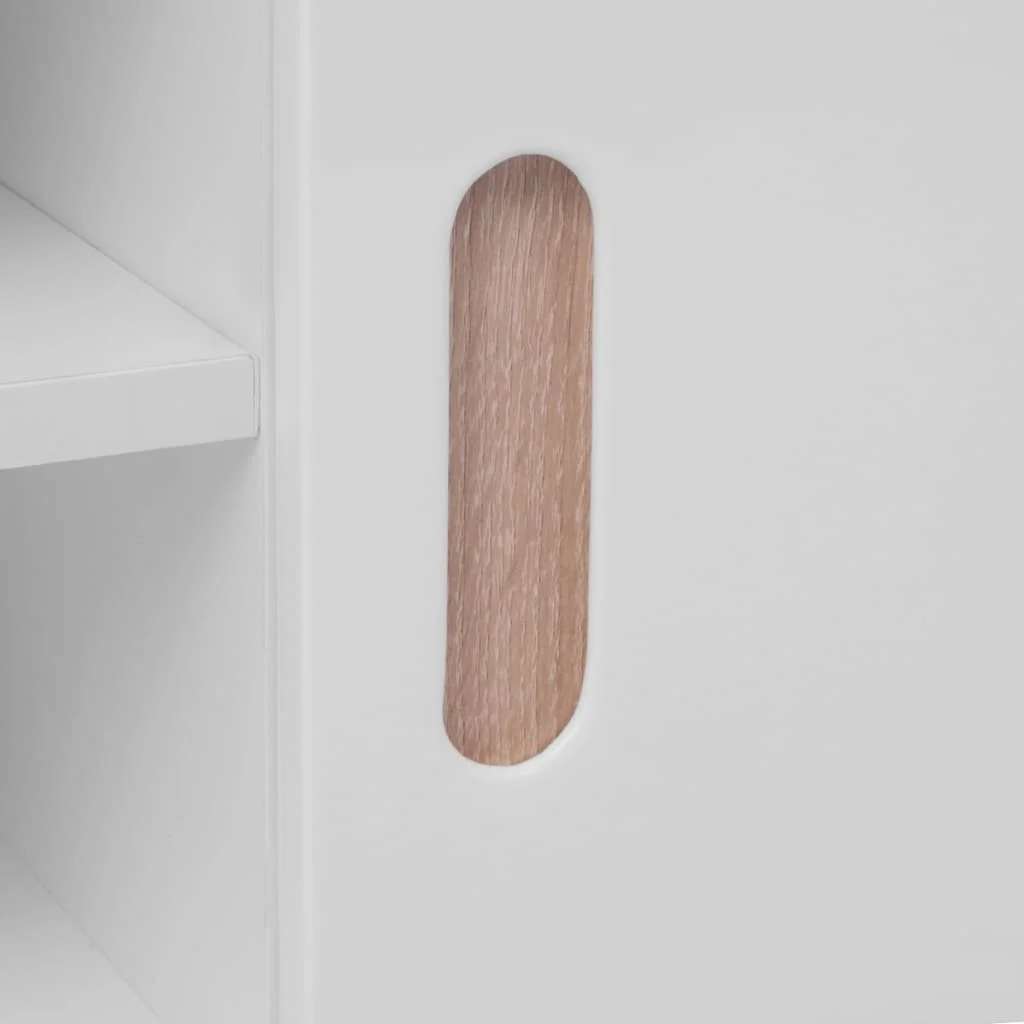 vidaXL TV-Schrank MDF 150x35x48,5 cm Hochglanz-Weiß