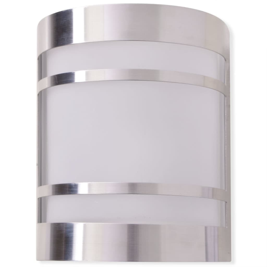 vidaXL Außenwandlampe Edelstahl
