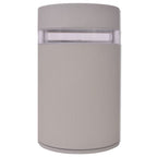 vidaXL Outdoor halbzylindrische Wandleuchte grau Aluminium