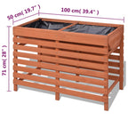 vidaXL Blumenkasten 100x50x71 cm Holz