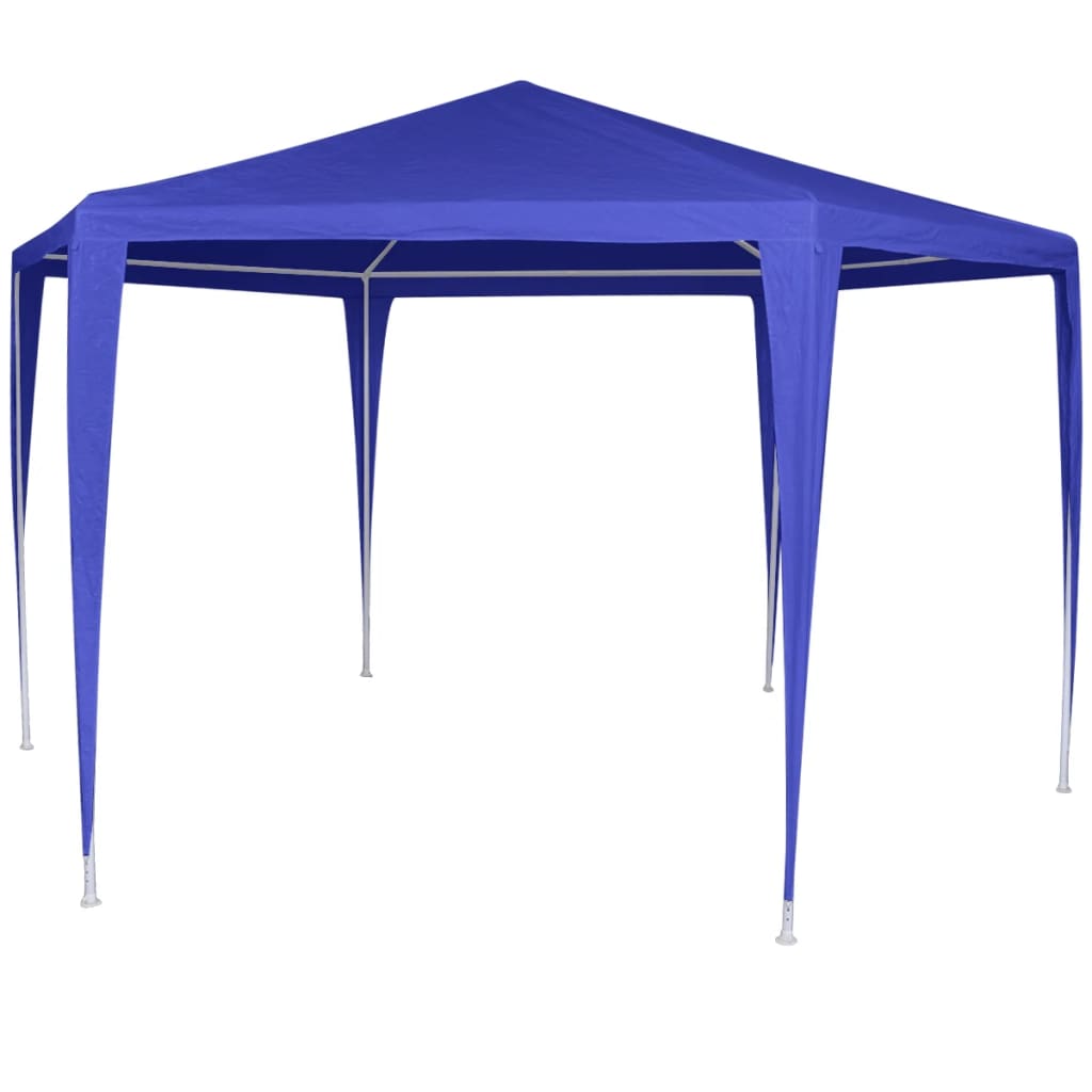 vidaXL Festzelt mit 6 Seitenwänden Blau 2x2 m