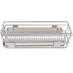 vidaXL Einbauschublade Korbauszug 2 Stk. Silbern 300 mm