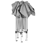 vidaXL Pop-Up-Partyzelt Hexagonal Faltbar Grau 3,6x3,1 m