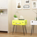 vidaXL Beistelltisch 49,5x36x60 cm Gelb