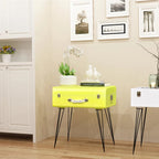 vidaXL Beistelltisch 49,5x36x60 cm Gelb