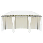 vidaXL Gartenpavillon Cremeweiß 530x350x265 cm