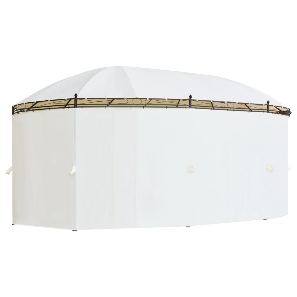 vidaXL Gartenpavillon Cremeweiß 530x350x265 cm