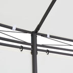 vidaXL Gartenpavillon Cremeweiß 530x350x265 cm