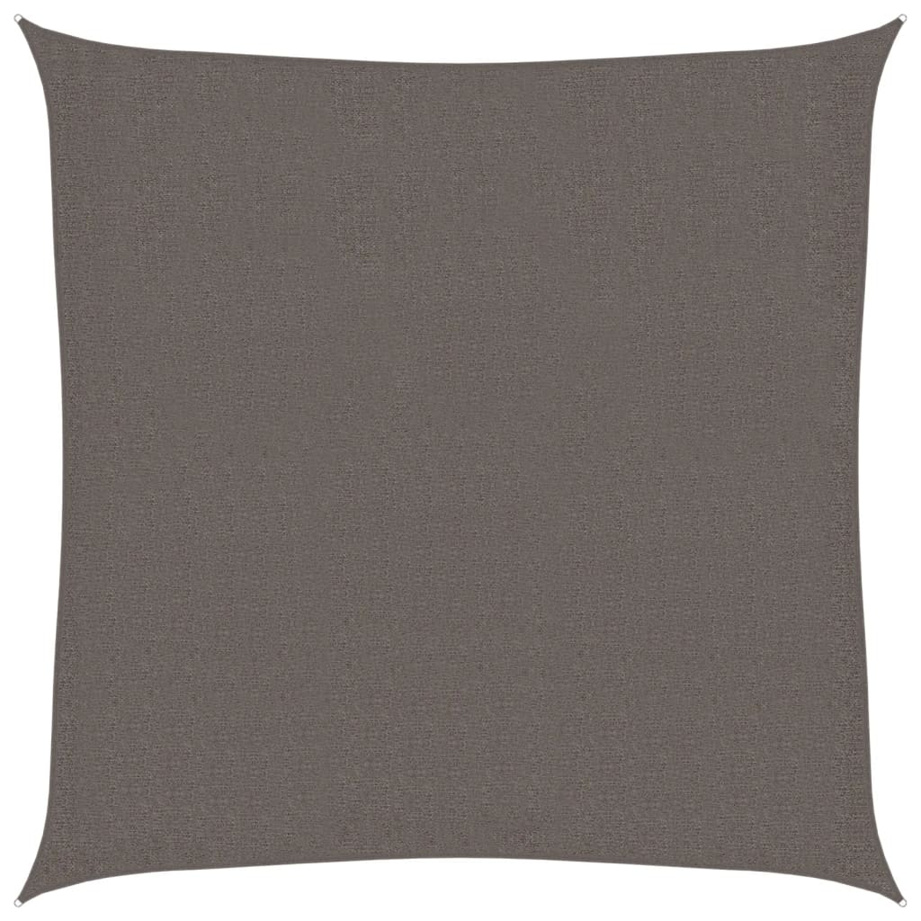 vidaXL Sonnensegel HDPE Quadrat 3,6x3,6 m Anthrazit