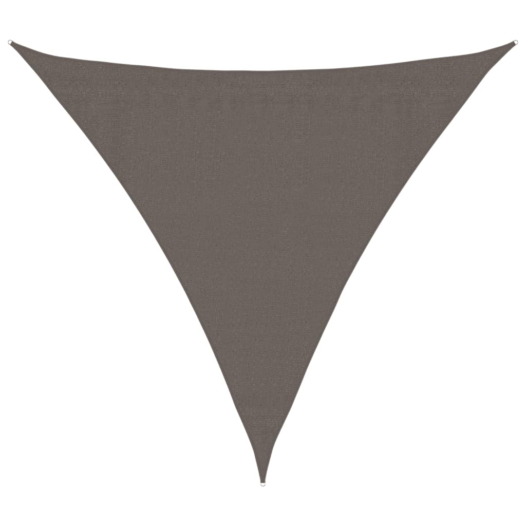 vidaXL Sonnensegel HDPE Dreieckig 3,6x3,6x3,6 m Anthrazit