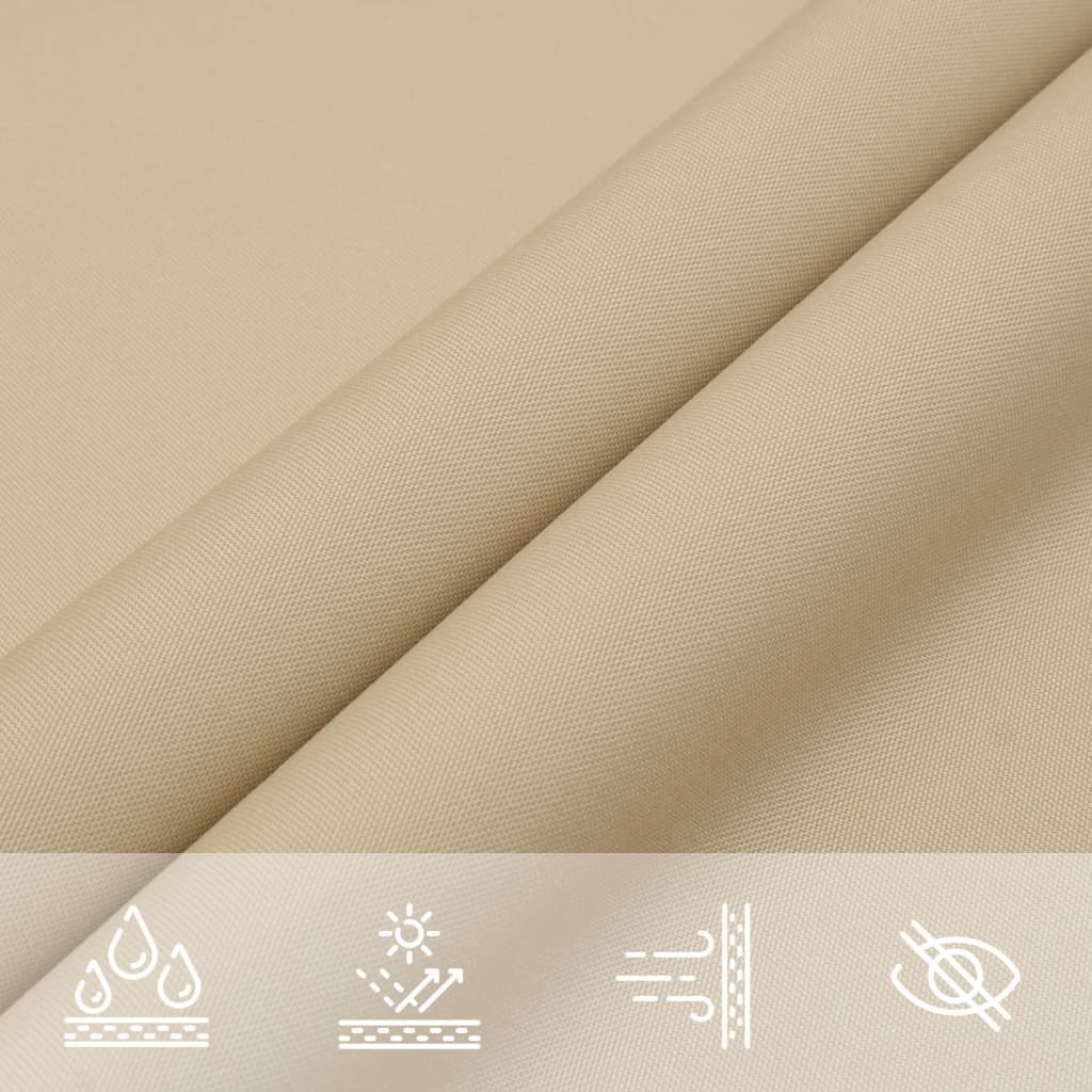 vidaXL Sonnensegel Oxford-Gewebe Dreieckig 3,6x3,6x3,6 m Beige