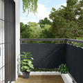 vidaXL Balkonsichtschutz Oxfordgewebe 75x400 cm Anthrazit