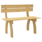 vidaXL Gartenbank 150 cm Kiefernholz Imprägniert
