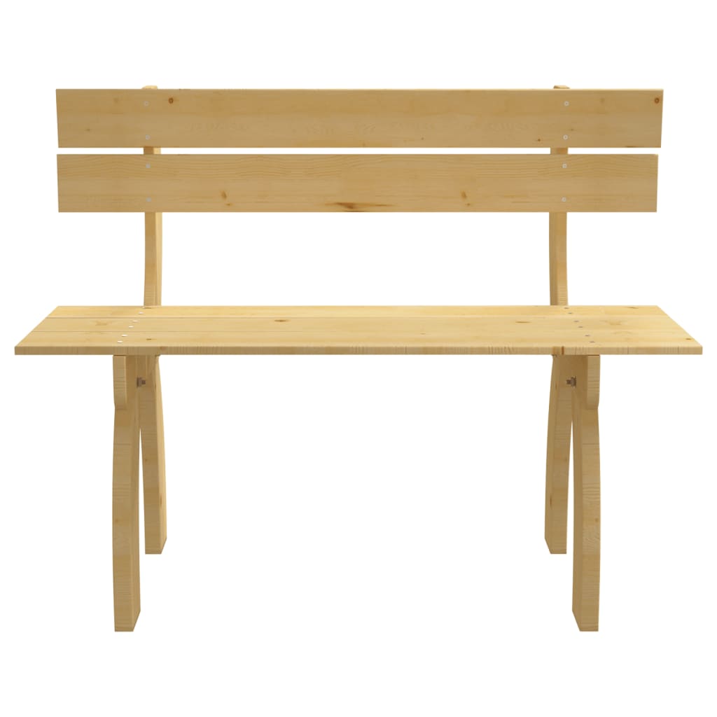 vidaXL Gartenbank 150 cm Kiefernholz Imprägniert