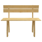 vidaXL Gartenbank 150 cm Kiefernholz Imprägniert