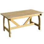 vidaXL Gartentisch 150 x 74 x 75 cm Imprägniertes Kiefernholz