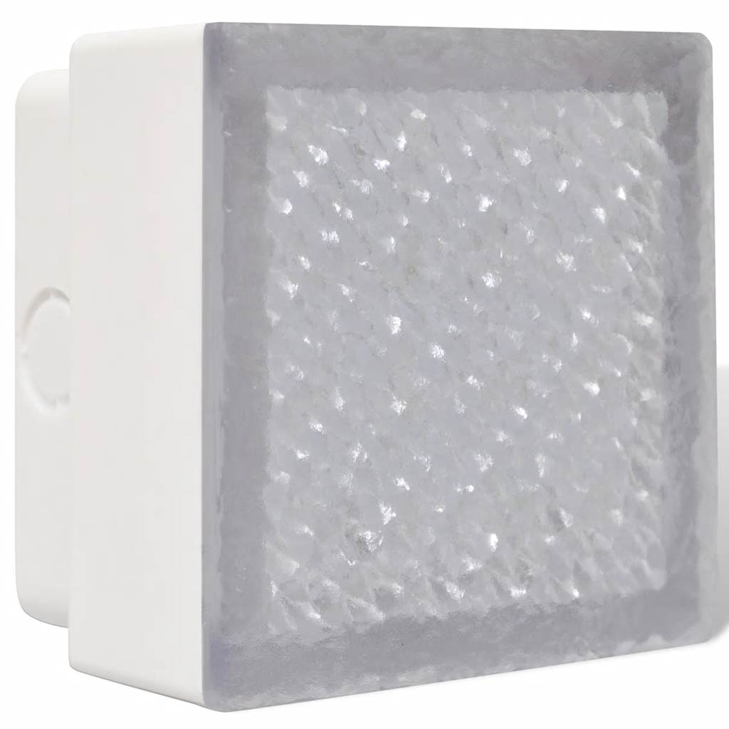 vidaXL LED Bodeneinbaustrahler Außen 6 Stk. 100x100x68 mm