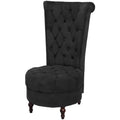 vidaXL Hochlehner-Sessel Schwarz Stoff