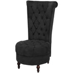 vidaXL Hochlehner-Sessel Schwarz Stoff