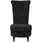 vidaXL Hochlehner-Sessel Schwarz Stoff