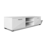 vidaXL TV-Schrank Hochglanz-Weiß 120x40,5x35 cm