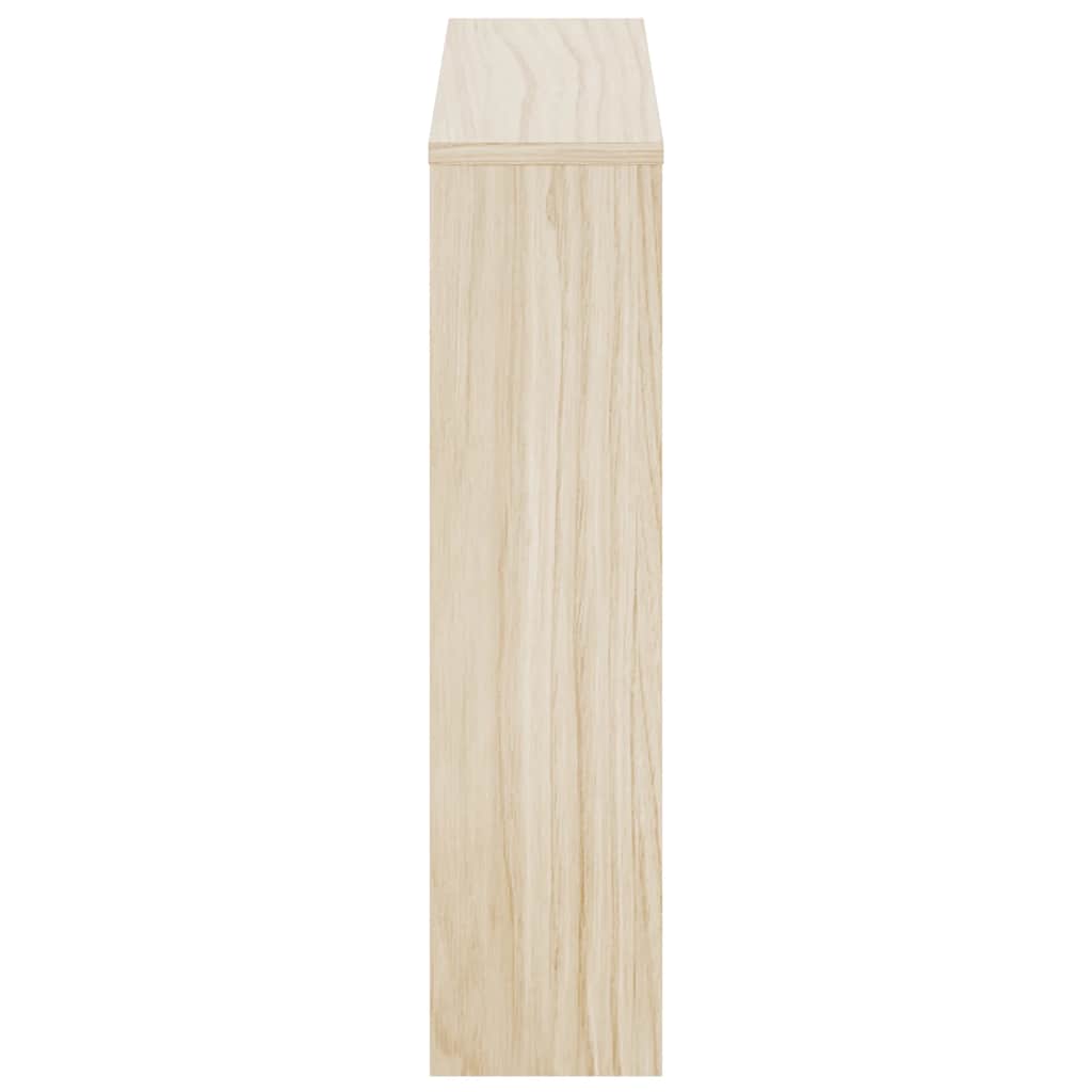 vidaXL Schuhschrank mit 2 Fächern Spiegel Eiche-Optik 63x17x67 cm