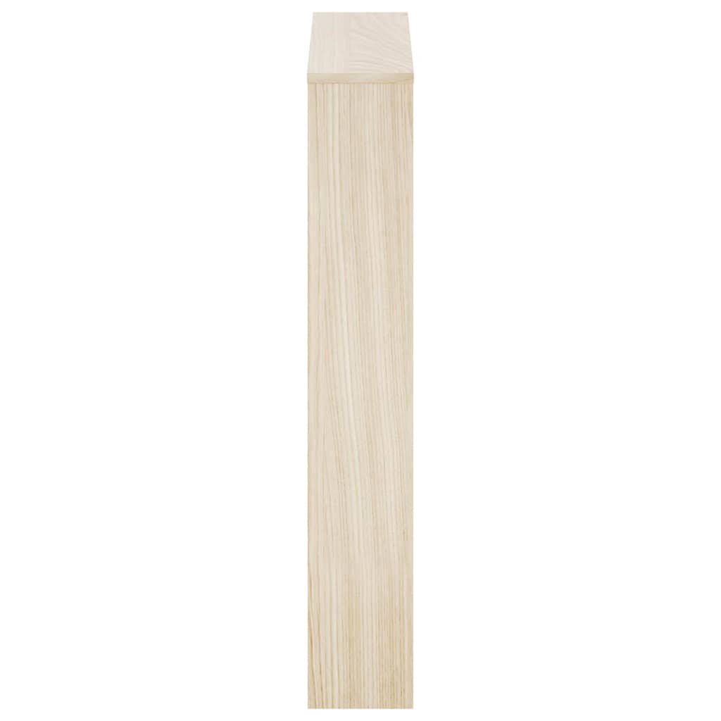 vidaXL Schuhschrank mit 3 Fächern Spiegel Eiche-Optik 63x17x102,5 cm