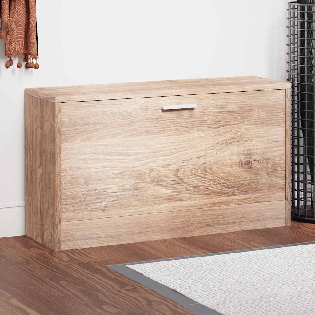 vidaXL Schuhbank Eiche 80x24x45 cm