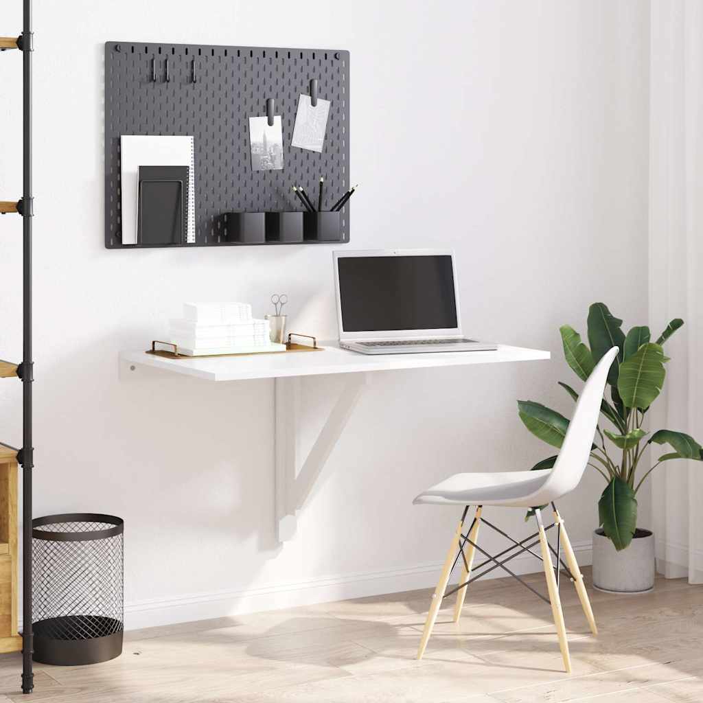 vidaXL Wandklapptisch Weiß 100x60 cm