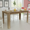 vidaXL Esstisch 140x80x75 cm Eiche