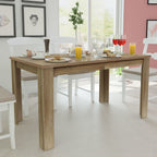 vidaXL Esstisch 140x80x75 cm Eiche