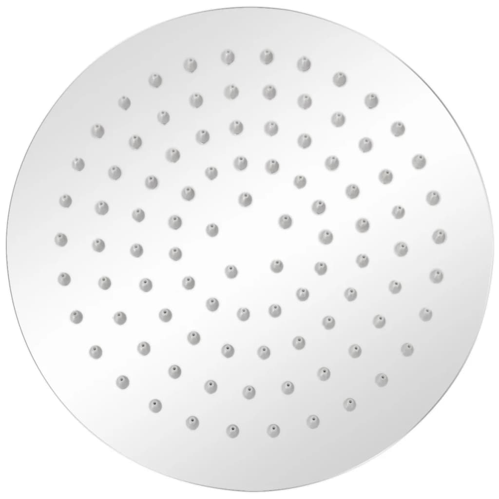 vidaXL Regenbrause Edelstahl 20 cm Rund
