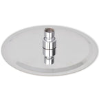 vidaXL Regenbrause Edelstahl 20 cm Rund