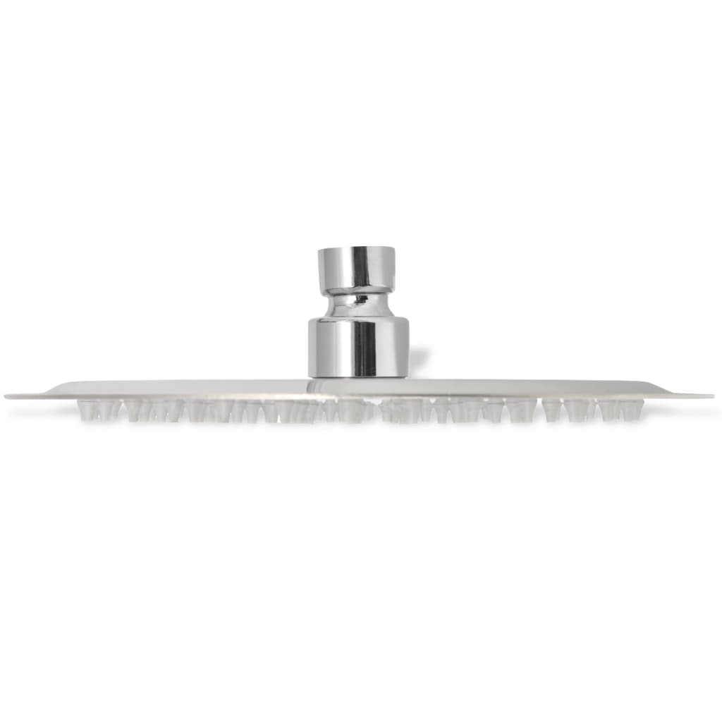 vidaXL Regenbrause Edelstahl 20 cm Rund