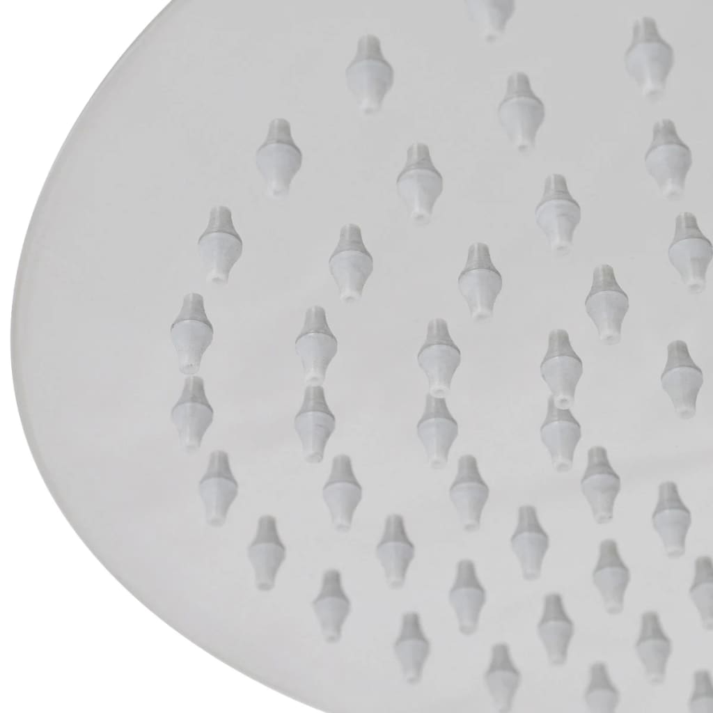 vidaXL Regenbrause Edelstahl 20 cm Rund