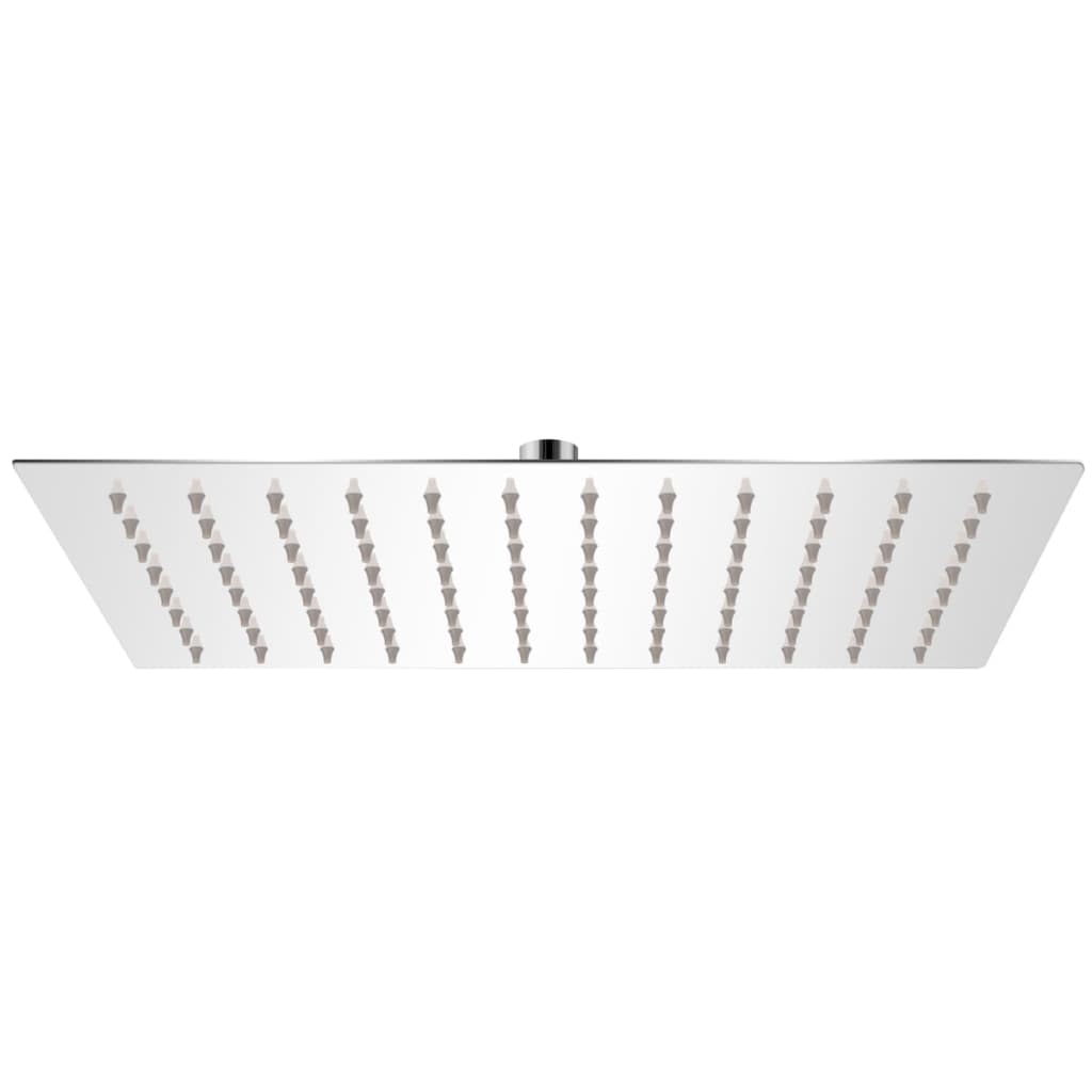 vidaXL Regenbrause Edelstahl 20x30 cm Rechteckig