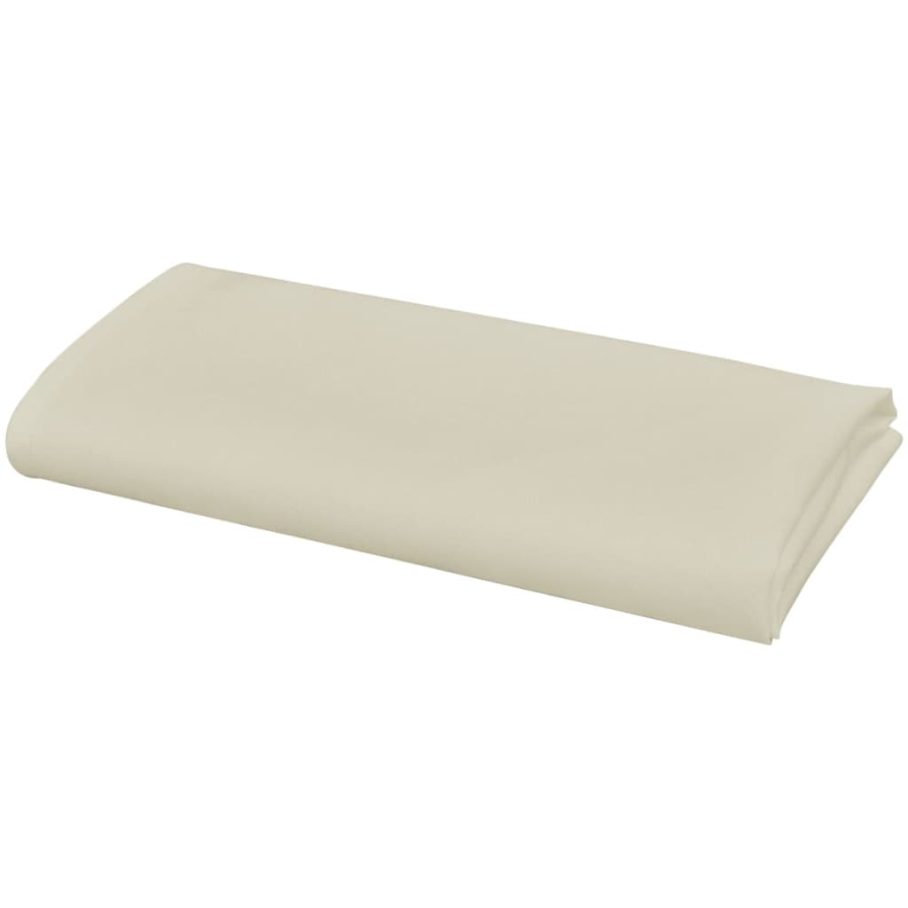 vidaXL Dinner-Servietten 10 Stk Creme 50x50 cm
