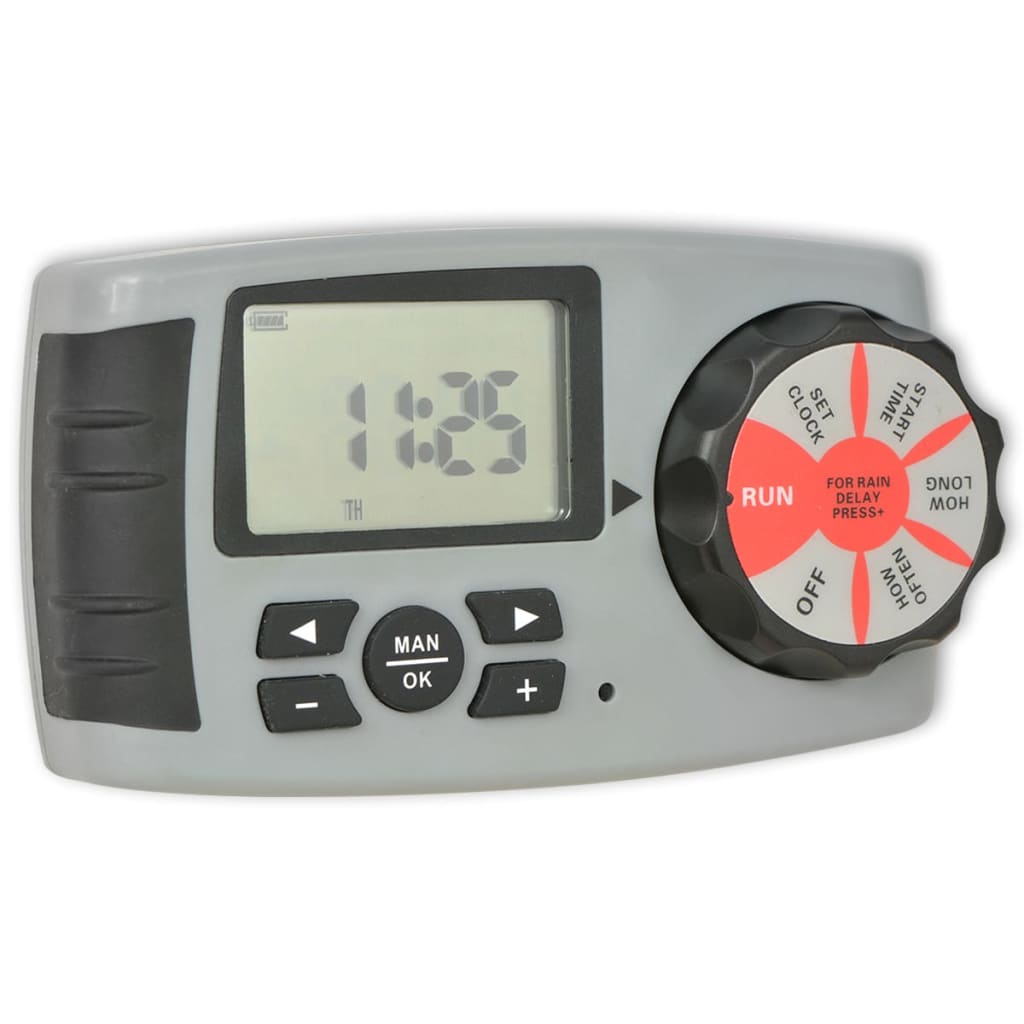 vidaXL Automatischer Bewässerungs-Timer mit 4 Stationen 3 V