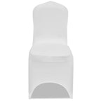 vidaXL Stretch Stuhlbezug 4 Stück Weiß