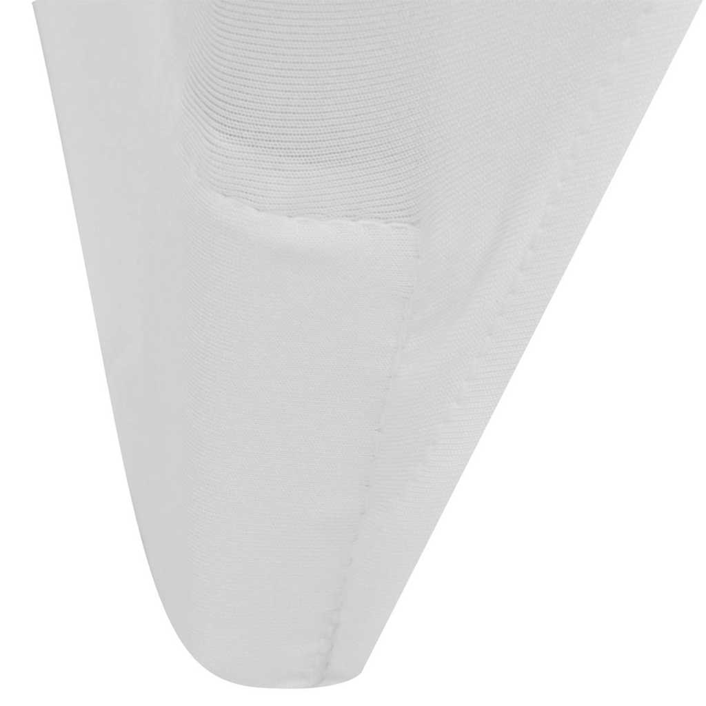 vidaXL Stretch Stuhlbezug 4 Stück Weiß